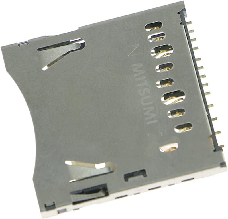 VANJUNN Store Replacement Card Slot Socket SD Card Socket for Nintendo 3DS 2DS, PCB Mount SD Card Slot for 3DS 2DS Accessories Repair Parts - Image 1